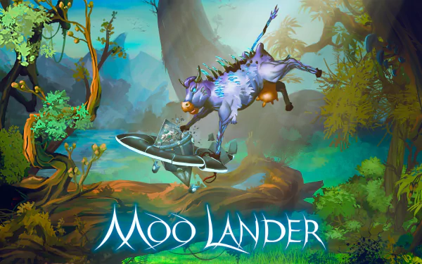 video game Moo Lander HD Desktop Wallpaper | Background Image