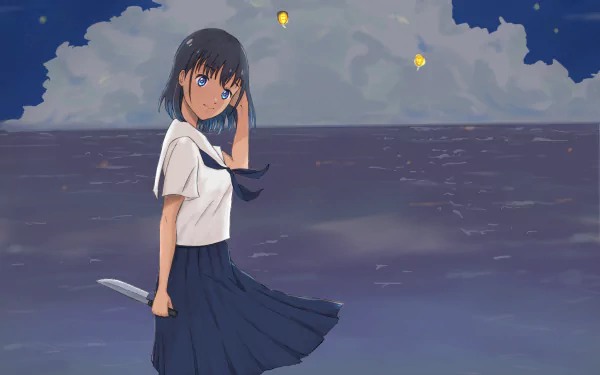 Mio Kofune Anime Summer Time Rendering HD Desktop Wallpaper | Background Image