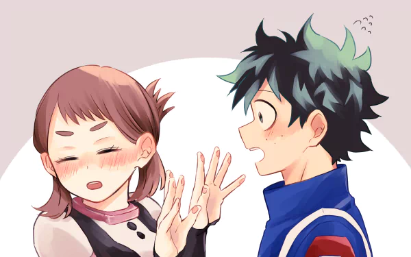 Ochako Uraraka Izuku Midoriya Anime My Hero Academia HD Desktop Wallpaper | Background Image