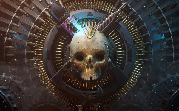 skull video game Necromunda: Hired Gun HD Desktop Wallpaper | Background Image