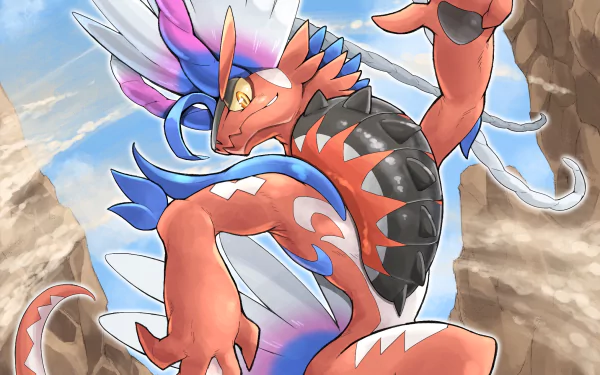Koraidon (Pokémon) video game Pokémon: Scarlet And Violet HD Desktop Wallpaper | Background Image