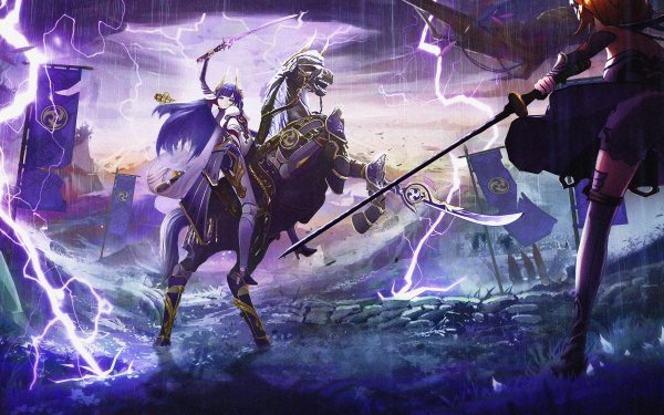 Video Game Genshin Impact Baal Raiden Shogun Lumine HD Wallpaper | Background Image