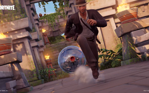 Indiana Jones video game Fortnite HD Desktop Wallpaper | Background Image