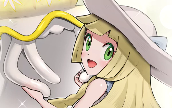 Lillie (Pokemon) video game Pokémon: Sun and Moon HD Desktop Wallpaper | Background Image