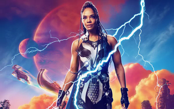 Valkyrie (Marvel Comics) Tessa Thompson movie Thor: Love and Thunder HD Desktop Wallpaper | Background Image
