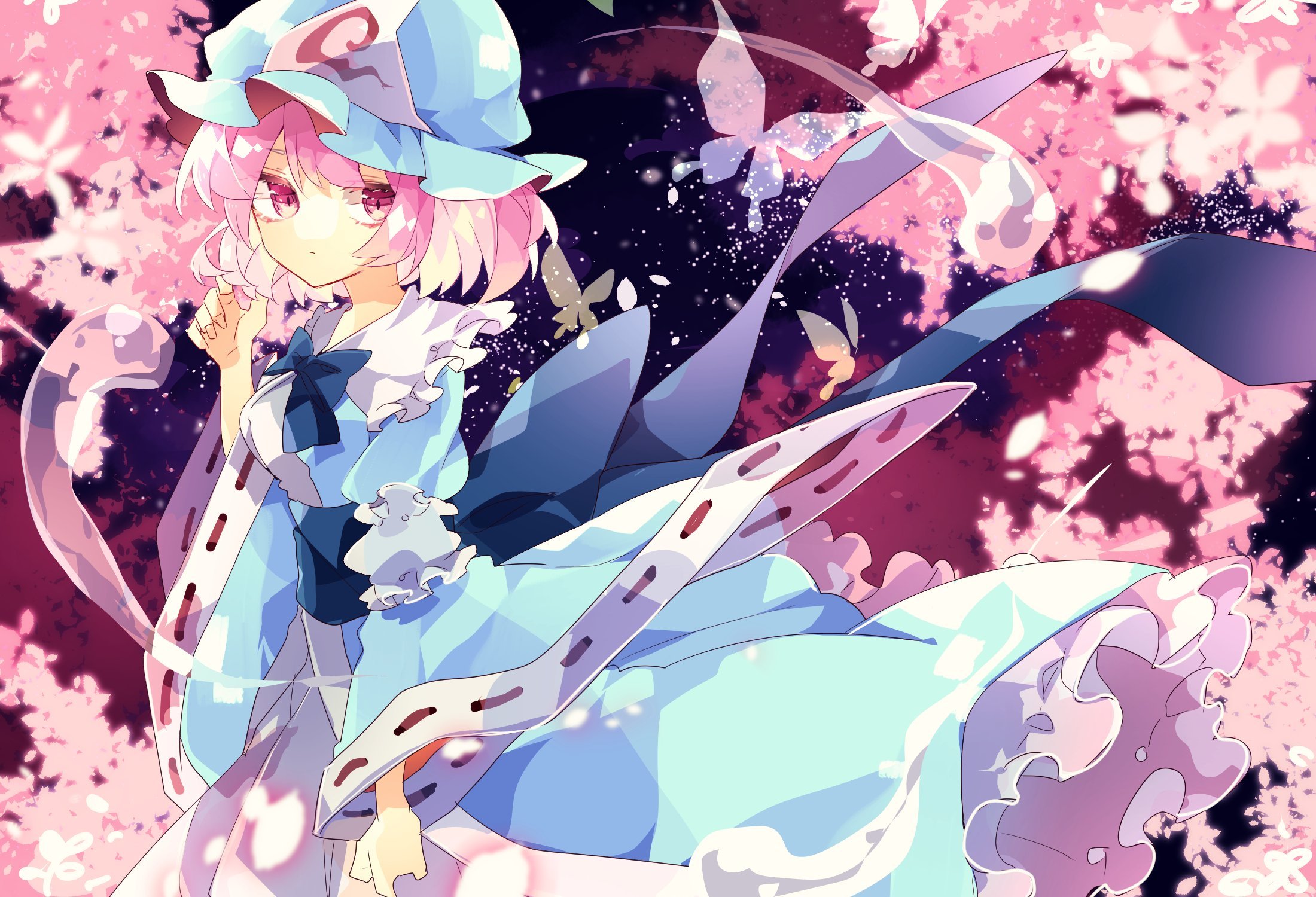 Download Yuyuko Saigyouji Anime Touhou HD Wallpaper by 煮込らし化