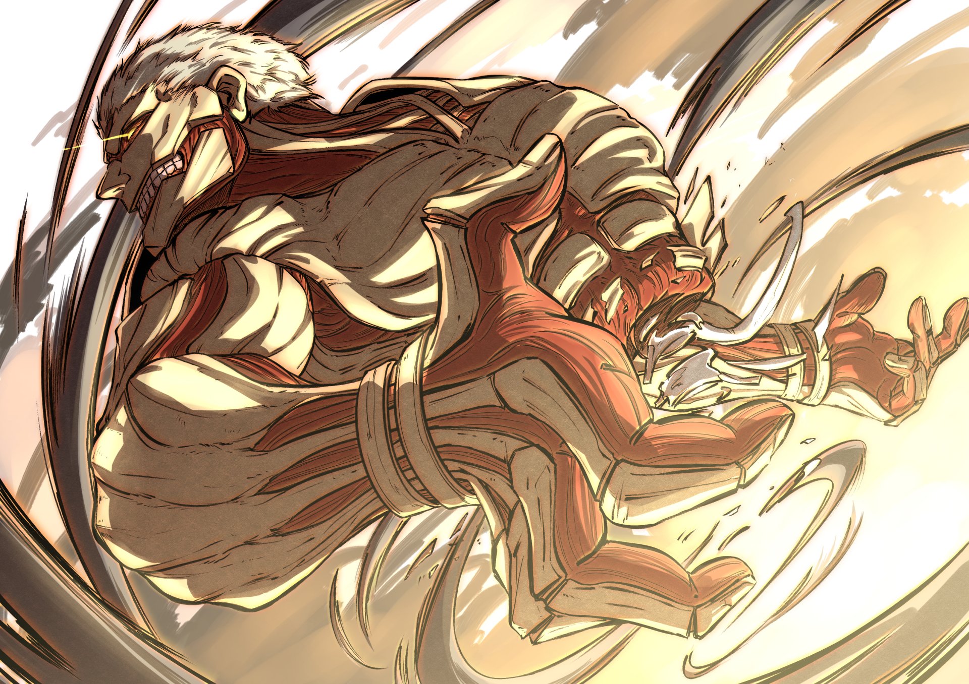 Download Armored Titan Anime Attack On Titan HD Wallpaper by タイジュ