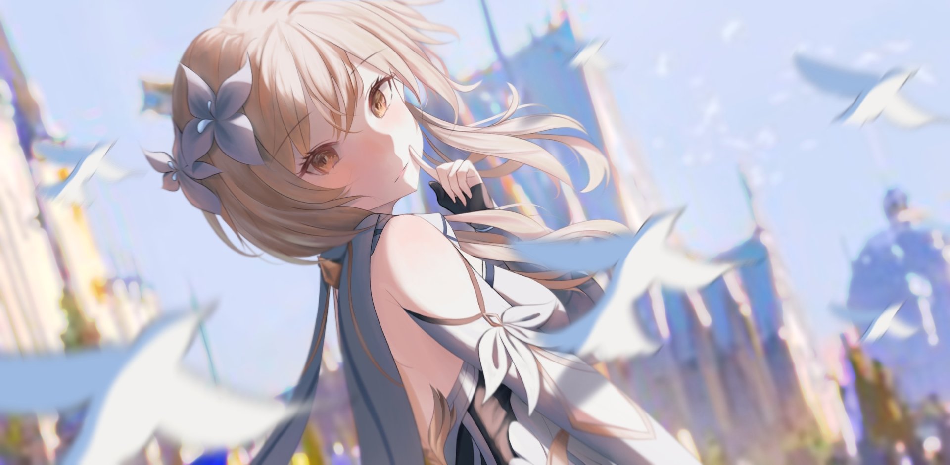 Download Lumine (Genshin Impact) Video Game Genshin Impact HD Wallpaper by SAKURDIT