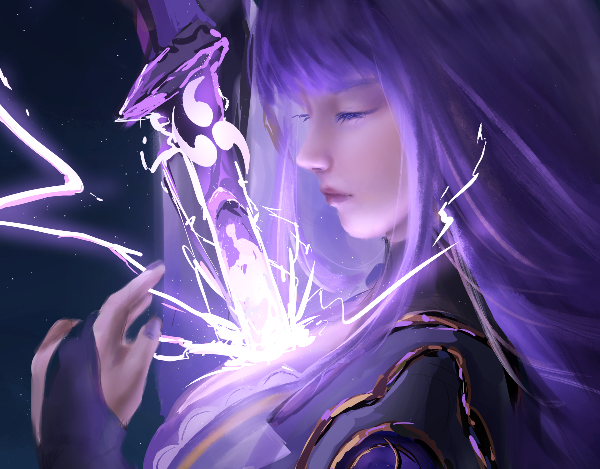 Download Baal Raiden Shogun (Genshin Impact) Video Game Genshin Impact HD Wallpaper by yohka