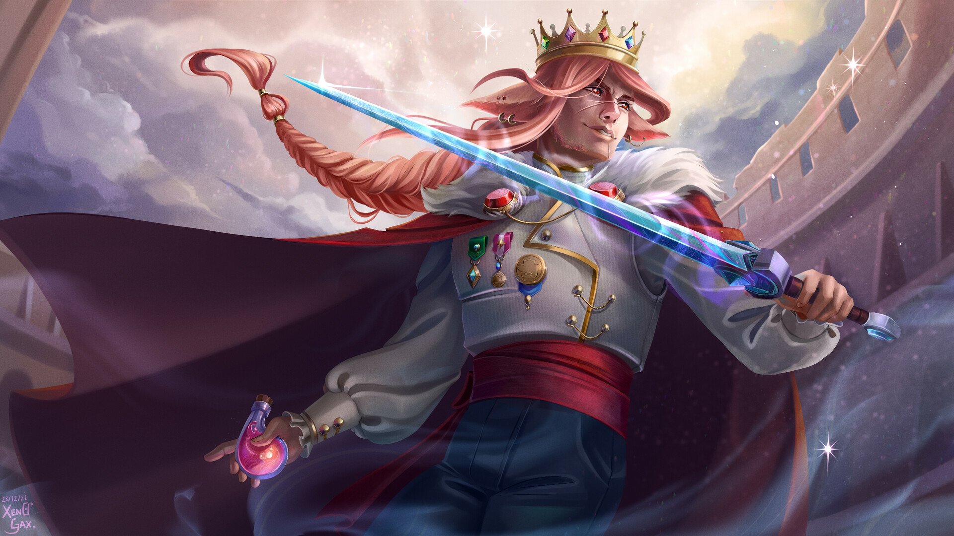 Download Technoblade (Youtuber) Technology Youtuber HD Wallpaper by Frank Meneses