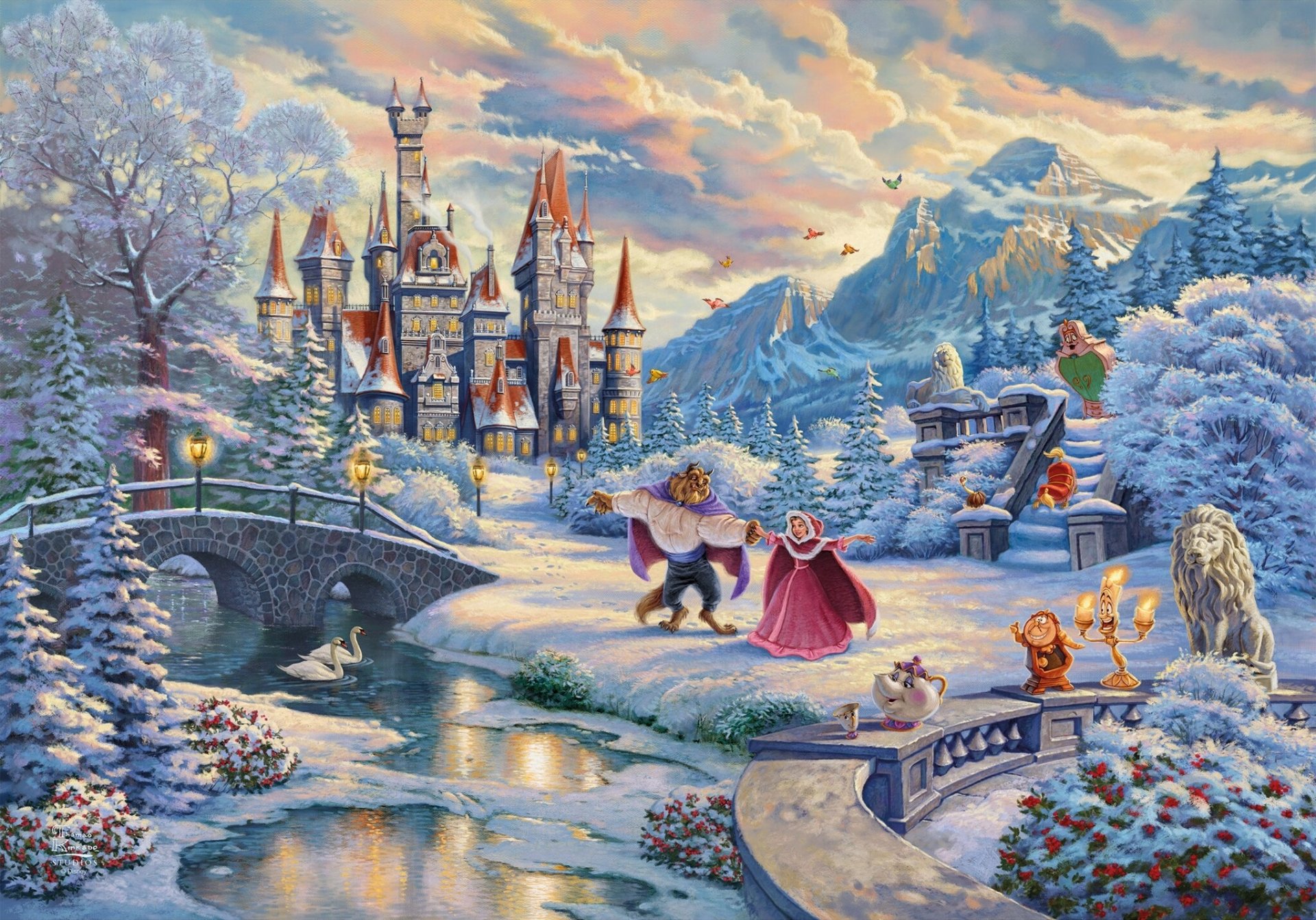 Download Christmas Snow Winter Beast (Beauty And The Beast) Belle ...