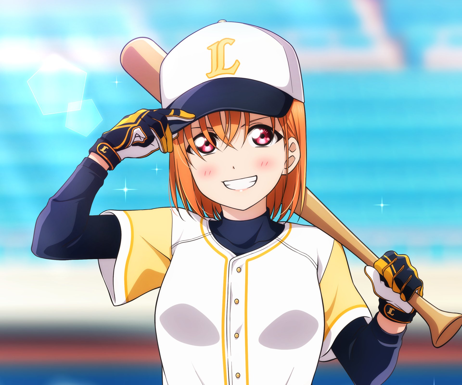 Download Chika Takami Anime Love Live! Sunshine!! HD Wallpaper by KOUGI