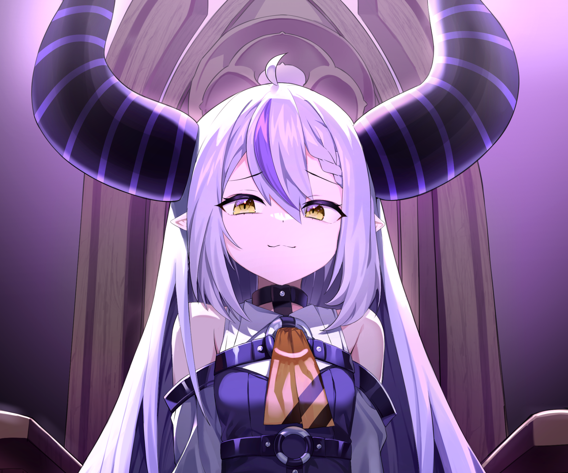 Download Hololive La+ Darknesss (Virtual Youtuber) Anime Virtual Youtuber HD Wallpaper