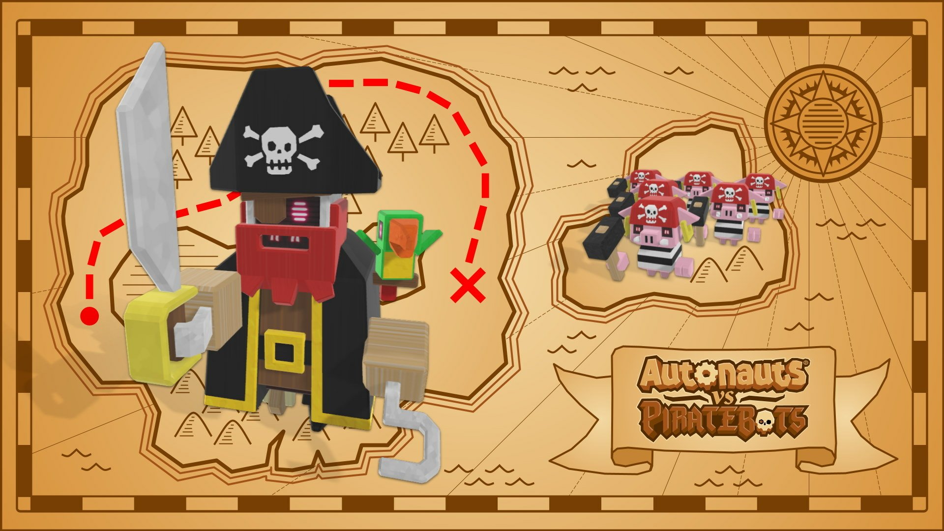 Download Video Game Autonauts Vs Piratebots HD Wallpaper