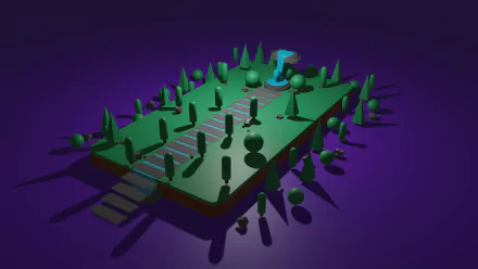 geometry forest Abstract minimalist HD Desktop Wallpaper | Background Image