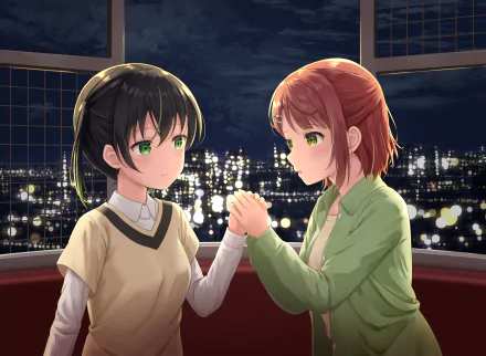 Ayumu Uehara Yu Takasaki Anime Love Live! Nijigasaki High School Idol Club HD Desktop Wallpaper | Background Image