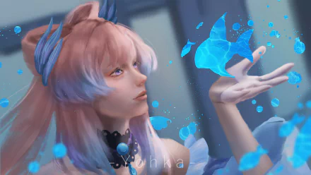 Sangonomiya Kokomi video game Genshin Impact HD Desktop Wallpaper | Background Image