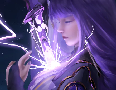 Baal Raiden Shogun (Genshin Impact) video game Genshin Impact HD Desktop Wallpaper | Background Image