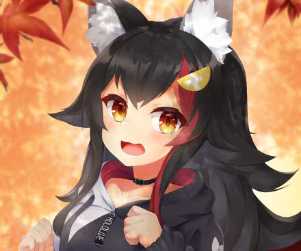 hololive Ookami Mio Anime Virtual Youtuber HD Desktop Wallpaper | Background Image