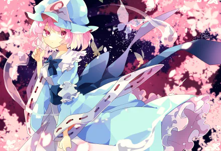 Yuyuko Saigyouji Anime Touhou HD Desktop Wallpaper | Background Image
