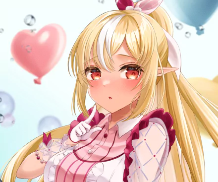 hololive Shiranui Flare Anime Virtual Youtuber HD Desktop Wallpaper | Background Image