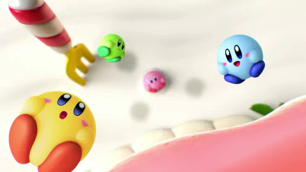 video game Kirby's Dream Buffet HD Desktop Wallpaper | Background Image