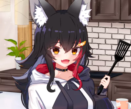 hololive Ookami Mio Anime Virtual Youtuber HD Desktop Wallpaper | Background Image