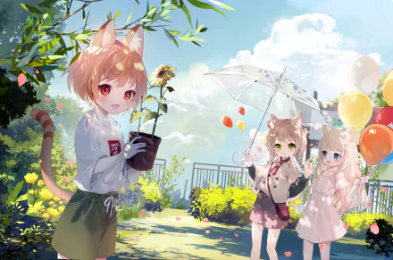Anime friends HD Desktop Wallpaper | Background Image