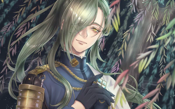 Nikkari Aoe Anime Touken Ranbu HD Desktop Wallpaper | Background Image