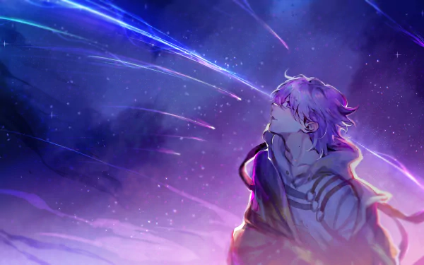 Noctyx Uki Violeta Anime Virtual Youtuber HD Desktop Wallpaper | Background Image