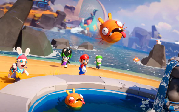 video game Mario + Rabbids Sparks of Hope HD Desktop Wallpaper | Background Image