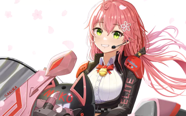 hololive Sakura Miko Anime Virtual Youtuber HD Desktop Wallpaper | Background Image