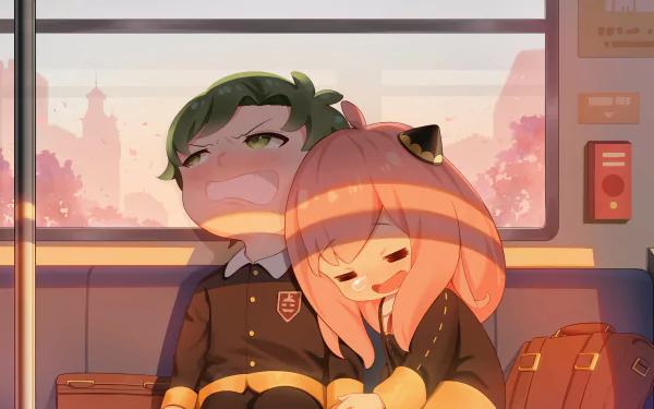 Anya Forger Damian Desmond Anime Spy x Family HD Desktop Wallpaper | Background Image