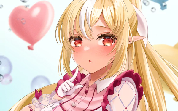 hololive Shiranui Flare Anime Virtual Youtuber HD Desktop Wallpaper | Background Image