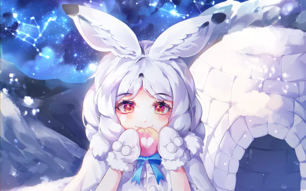 Arctic Hare ( Kemono Friends) Anime Kemono Friends HD Desktop Wallpaper | Background Image
