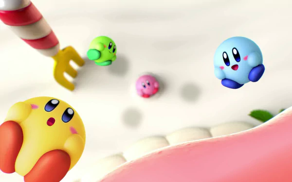 video game Kirby's Dream Buffet HD Desktop Wallpaper | Background Image