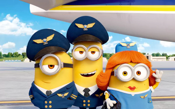 Stuart (Minions) Kevin (Minions) Bob (Minions) movie Minions: The Rise of Gru HD Desktop Wallpaper | Background Image