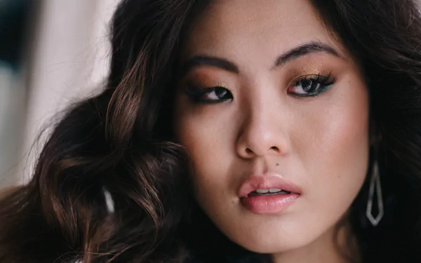 portrait face asian actress Celebrity Nicole Kang HD Desktop Wallpaper | Background Image