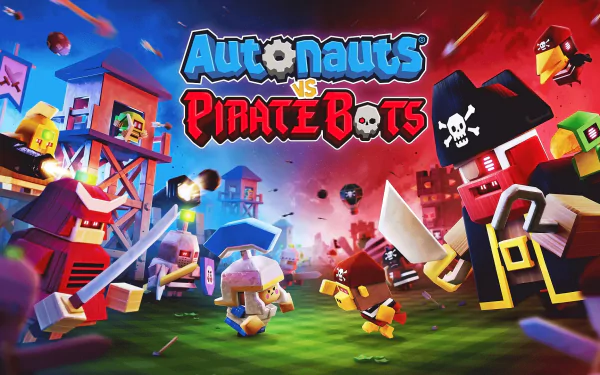video game Autonauts vs Piratebots HD Desktop Wallpaper | Background Image