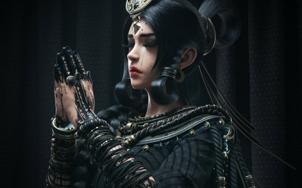 Fantasy Women Praying HD Wallpaper | Background Image