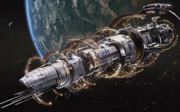 USR "Colossus" &amp; dry dock by Azure Midsummer