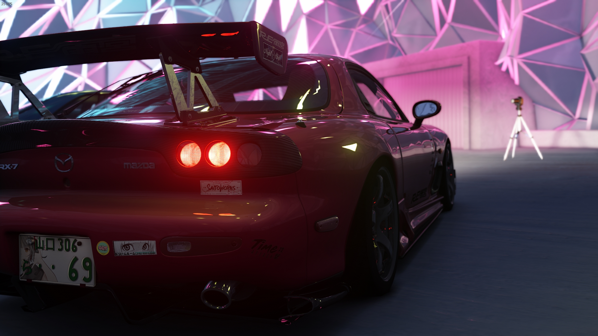 Assetto Corsa RX7, Skyline R34 and Supra A90 Showroom by Wildart89