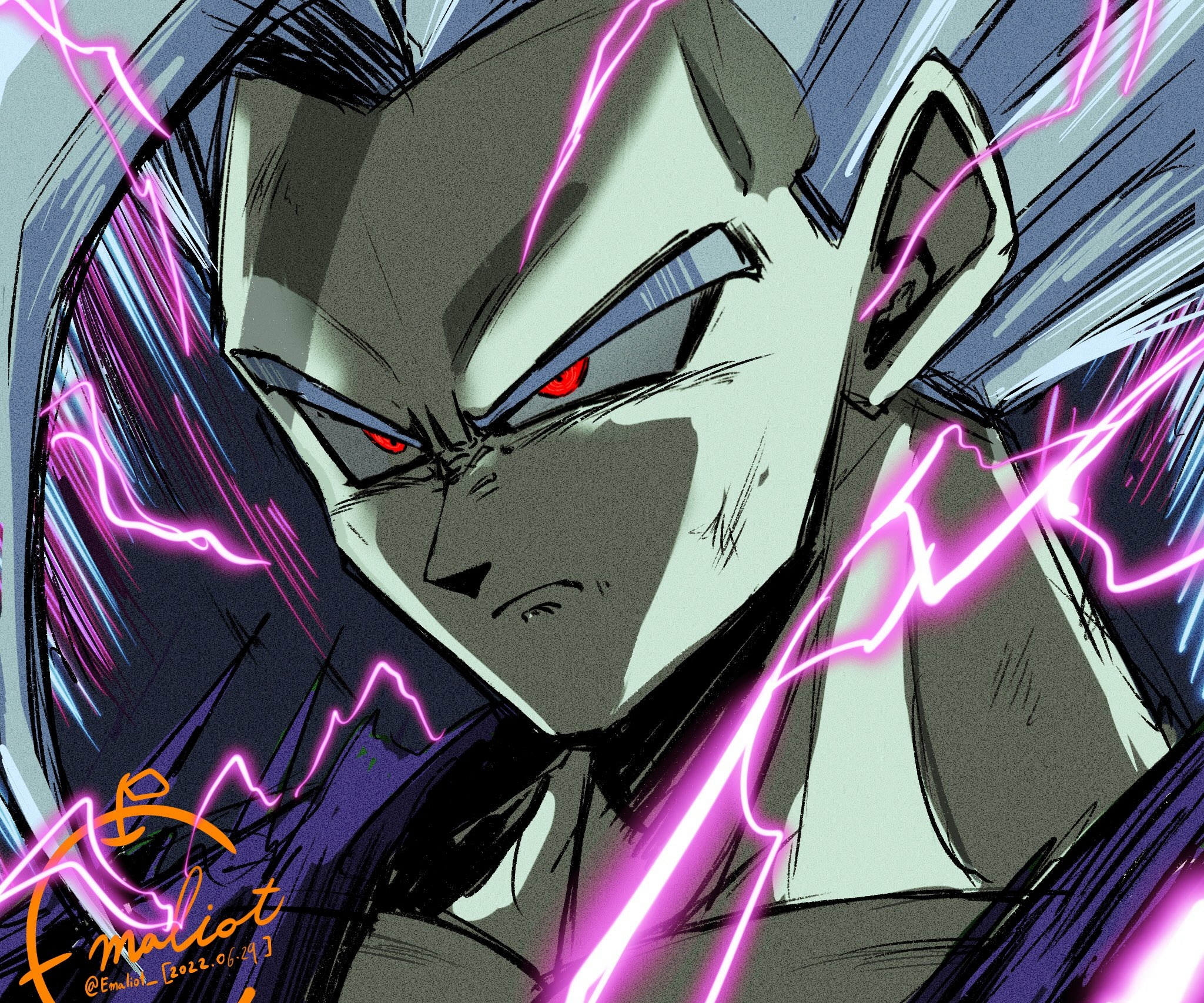 Anime Dragon Ball Super: Super Hero HD Wallpaper by んーけ