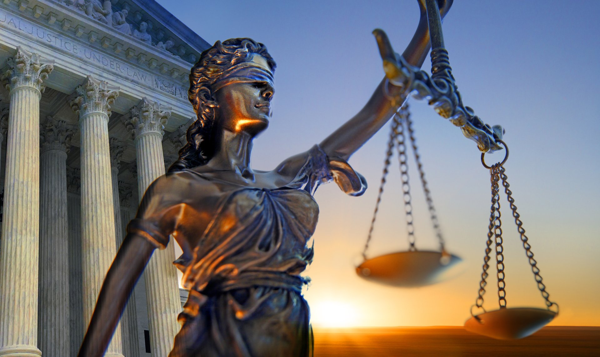 Download Man Made Lady Justice HD Wallpaper