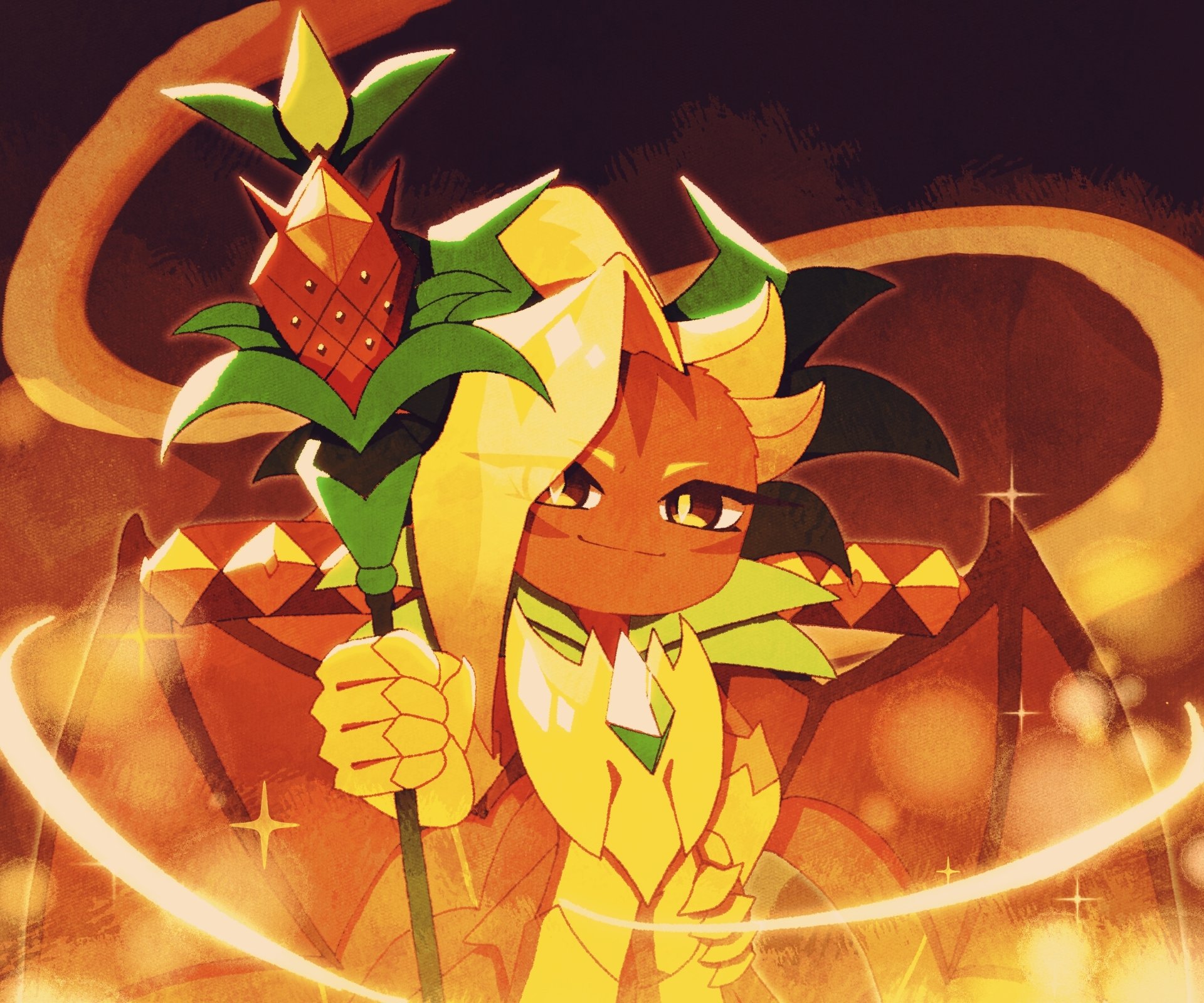 Ananas Dragon Cookie (Cookie Run) Wallpapers