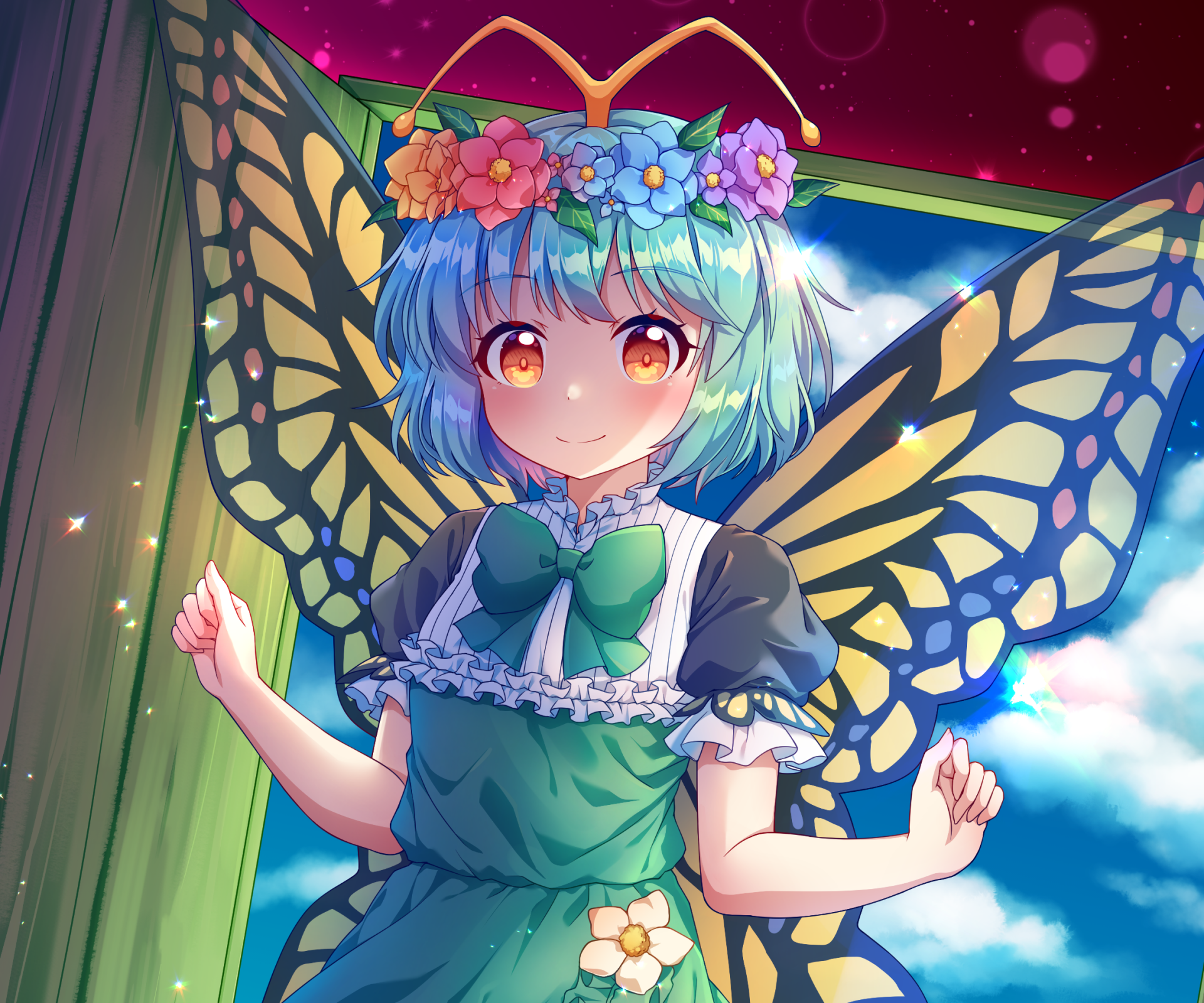 Download Eternity Larva Anime Touhou HD Wallpaper