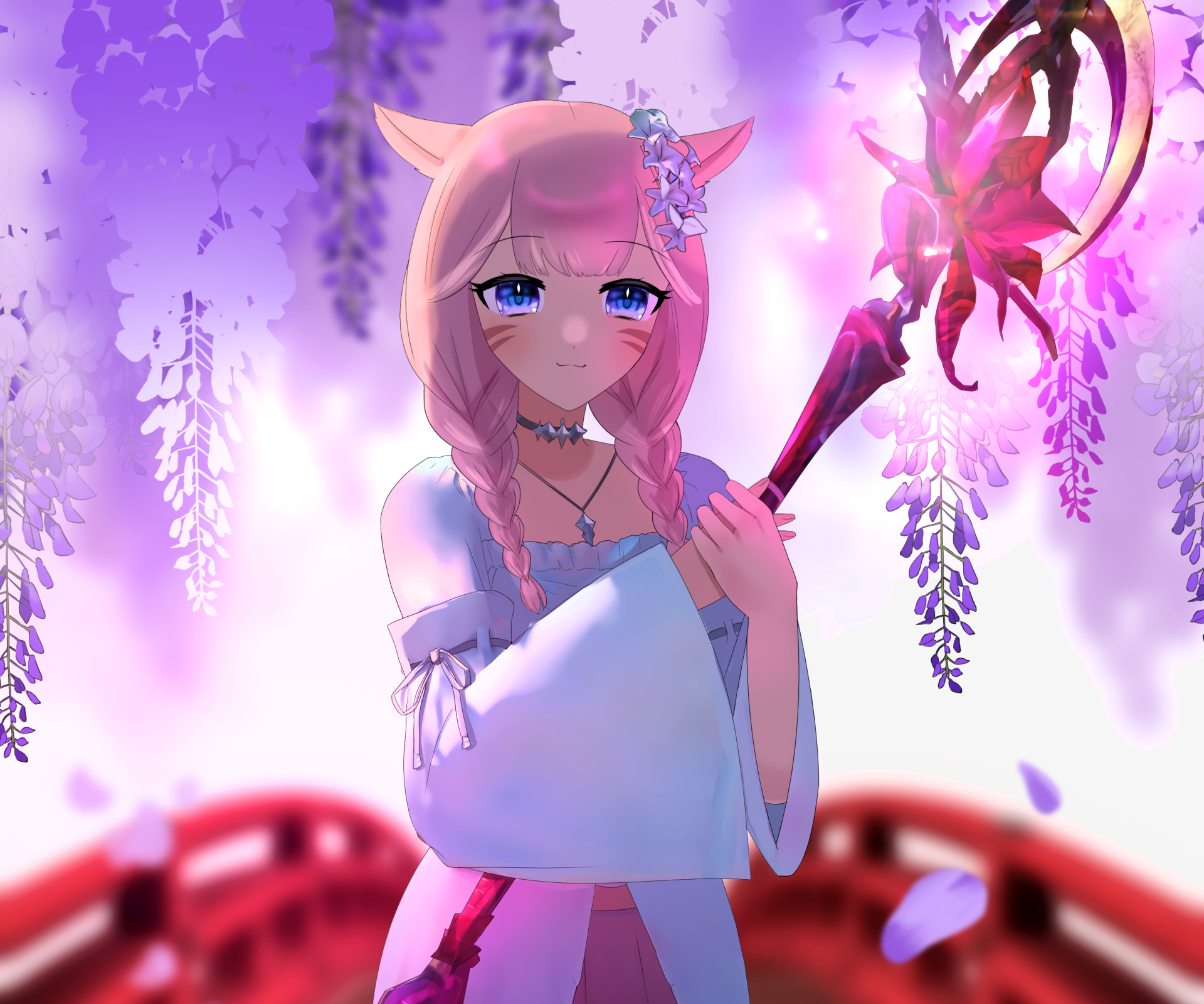 Download Miqo'te (Final Fantasy) Video Game Final Fantasy XIV HD Wallpaper