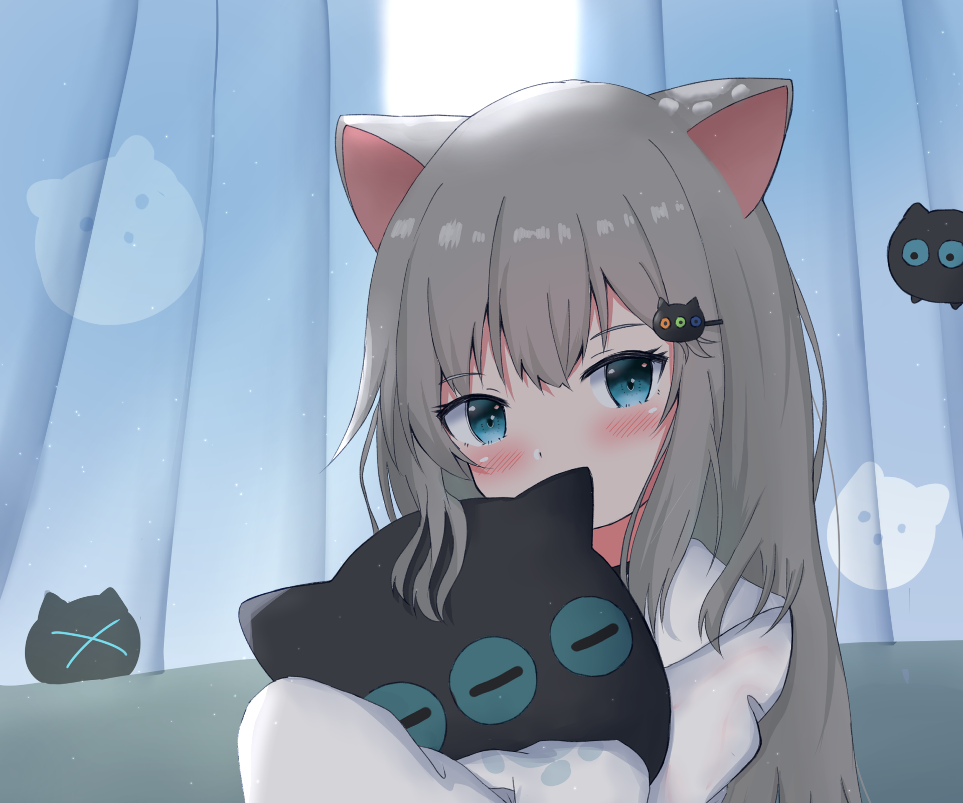 Download Nachoneko Anime Virtual Youtuber HD Wallpaper by 的射マト