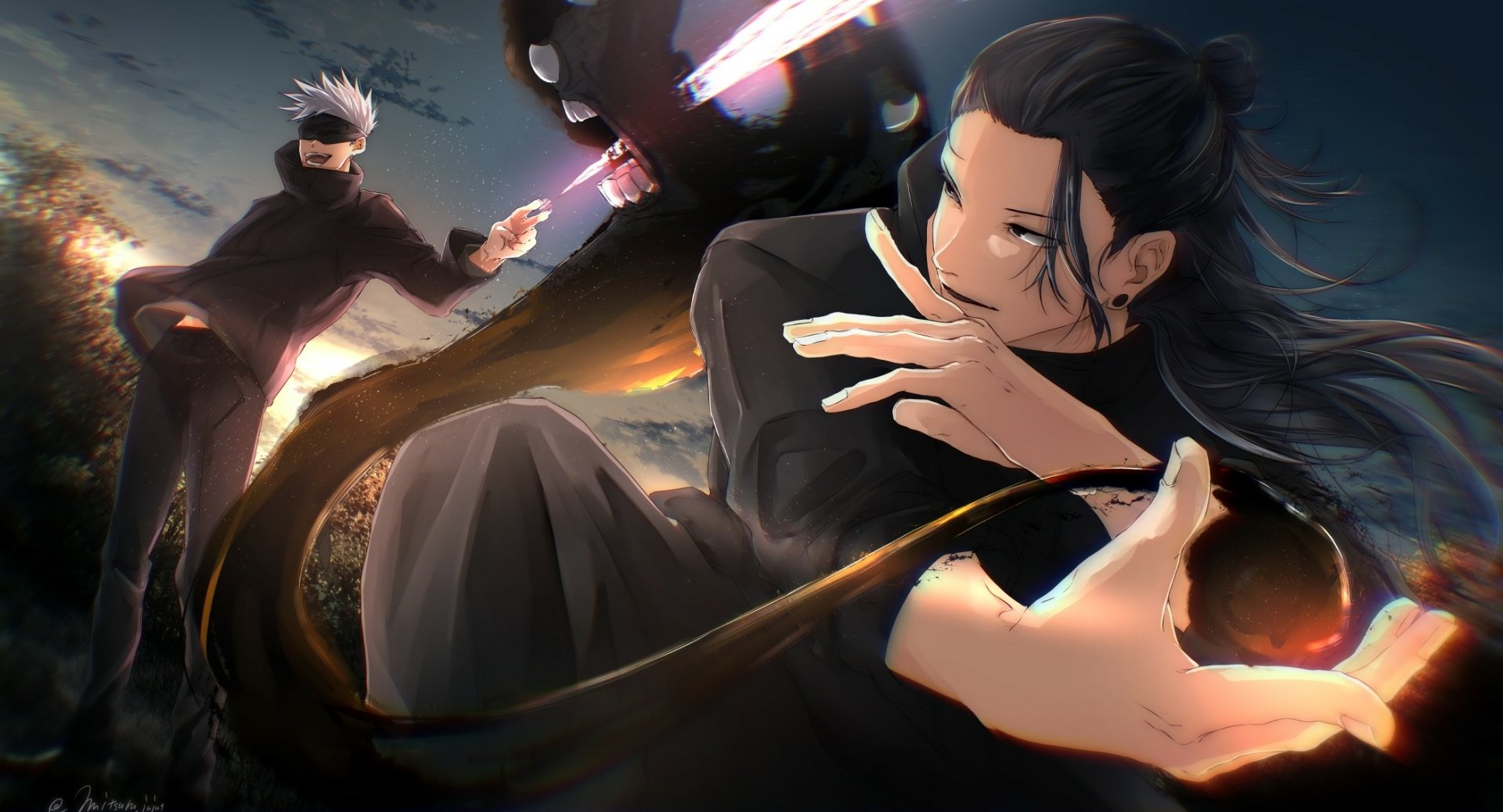 Download Suguru Geto Satoru Gojo Anime Jujutsu Kaisen Gojo & Geto HD Wallpaper by 光鶴