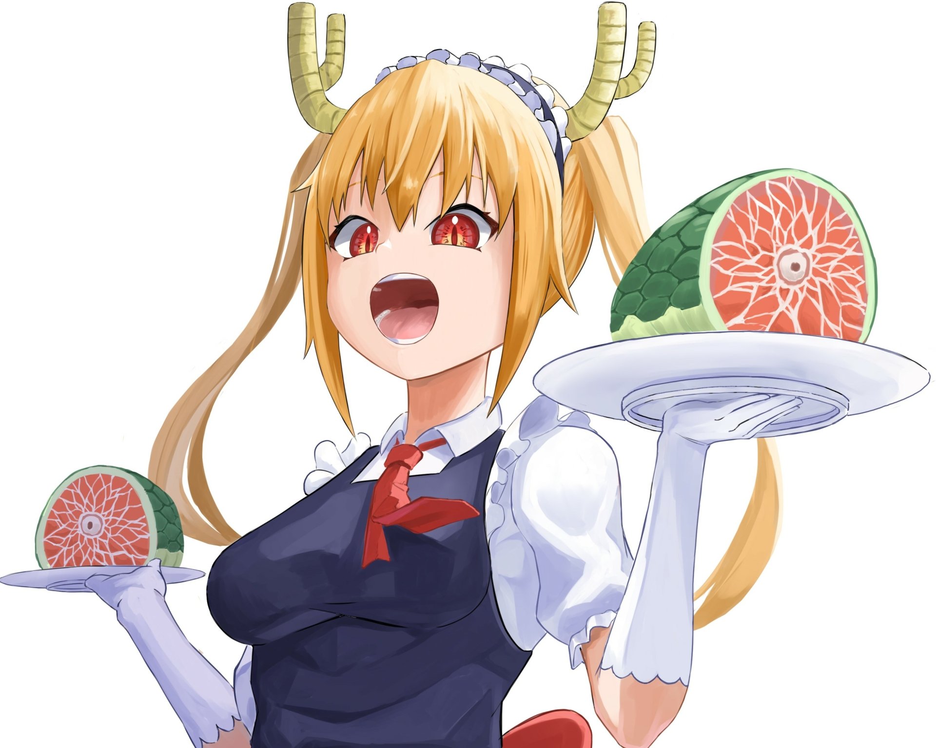 Download Tohru (Miss Kobayashi's Dragon Maid) Anime Miss Kobayashi's Dragon Maid HD Wallpaper by あべ